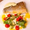 Lubina con verduras